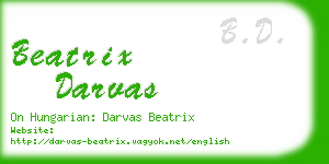 beatrix darvas business card